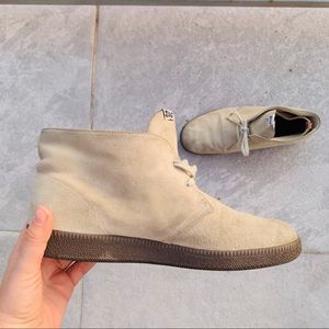 Alife Chick High Leather Suede Lace Classy Tennis Flats Women's Shoes